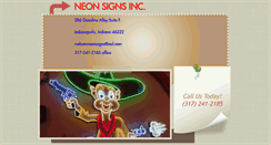 Desktop Screenshot of neonsignsindy.com